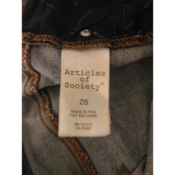 Articles of Society Sarah cut off hem jeans - size 26 - Picture 5 of 7